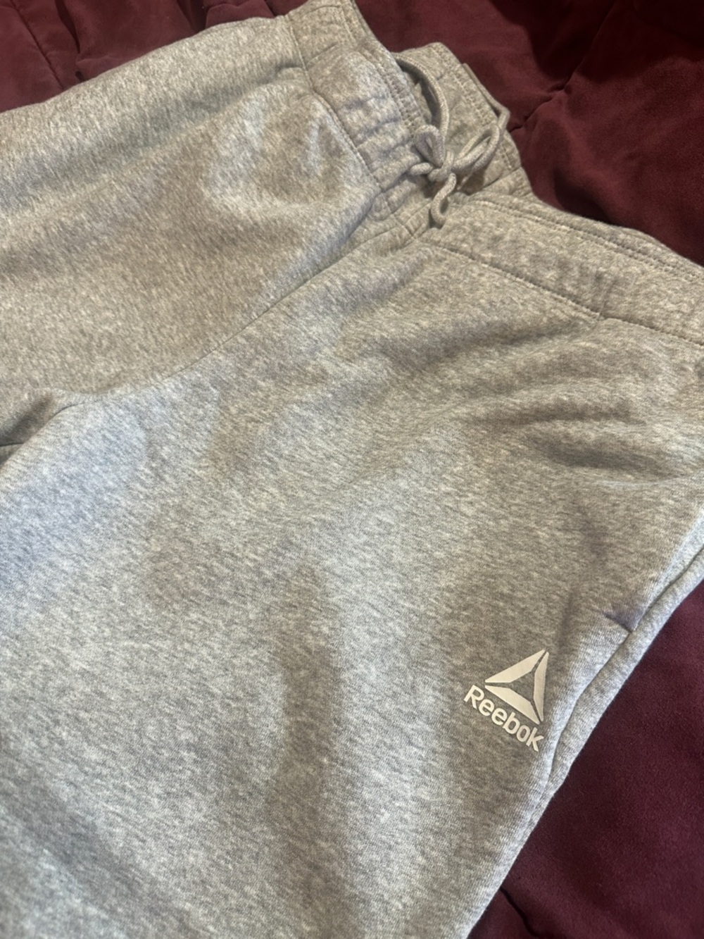 Reebok women’s Heather, gray jogger sweatpants pants - Picture 3 of 5